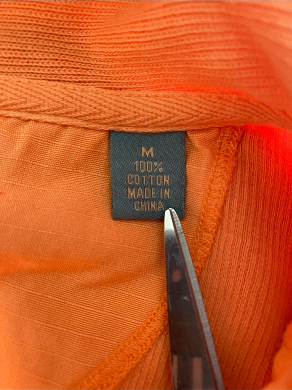 Tommy Bahama 100% Cotton Relax Marlin 1/4 Zip Sweatshirt Peach Men’s Medium - Picture 12 of 14